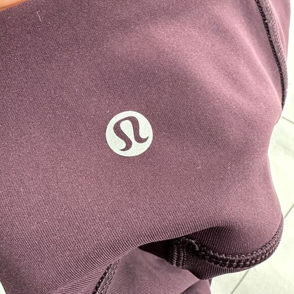 Lululemon Leggings Womens 4 Purple Pelt Train Times 7/8 Mesh Athletic Run Sporty - Picture 6 of 10